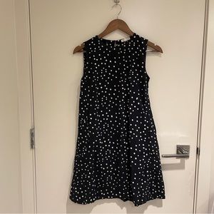 Hand printed organic cotton dress